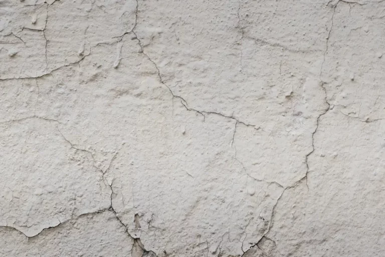 Faïençage et microfissures sur un enduit de façade